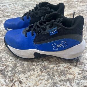 Under Armour Blue and Black Sneakers with Cushioned Midsole